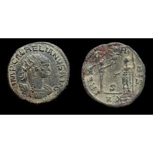 Aurelian Antoninianus "RESTITVTOR ORBIS Woman Presenting Wreath" Antioch